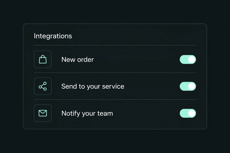 Illustrative example: Need to connect a service